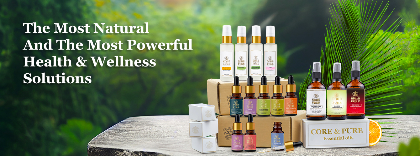 entire core & pure products range which are the most natural and the most powerful solutions